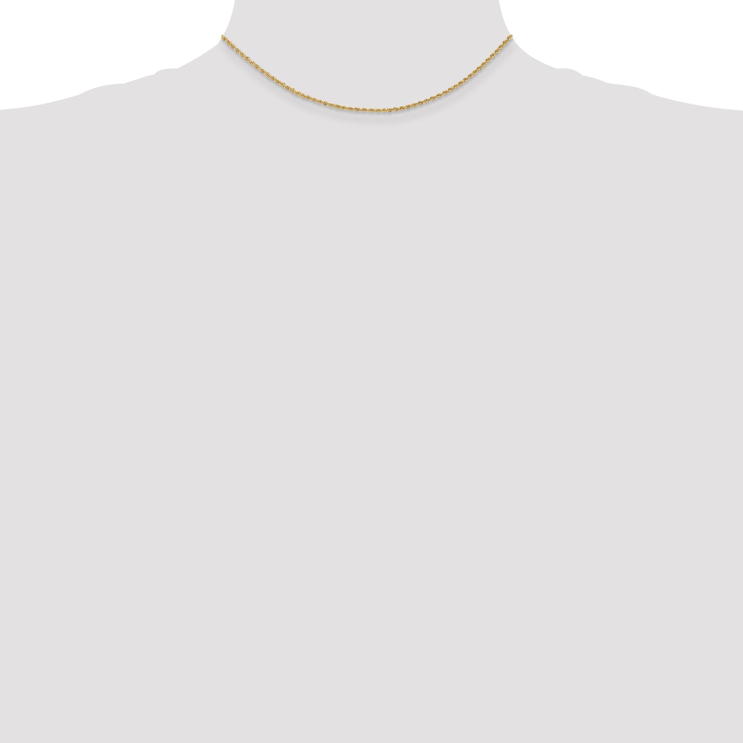 14k 1.50mm Regular Rope Chain