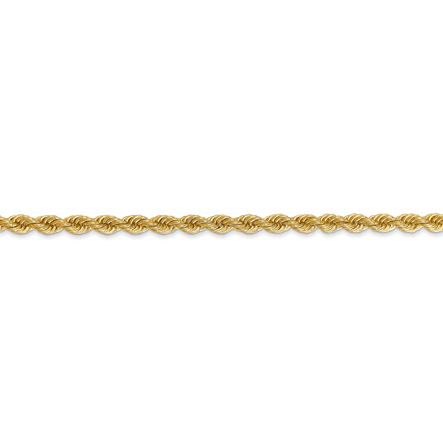 14k 3mm Regular Rope Chain