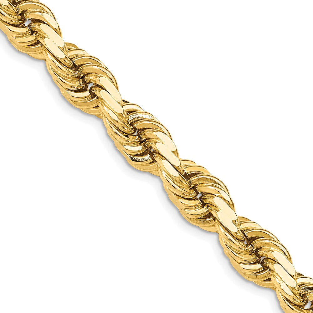 14K 12mm D/C Rope with Fancy Lobster Clasp Chain
