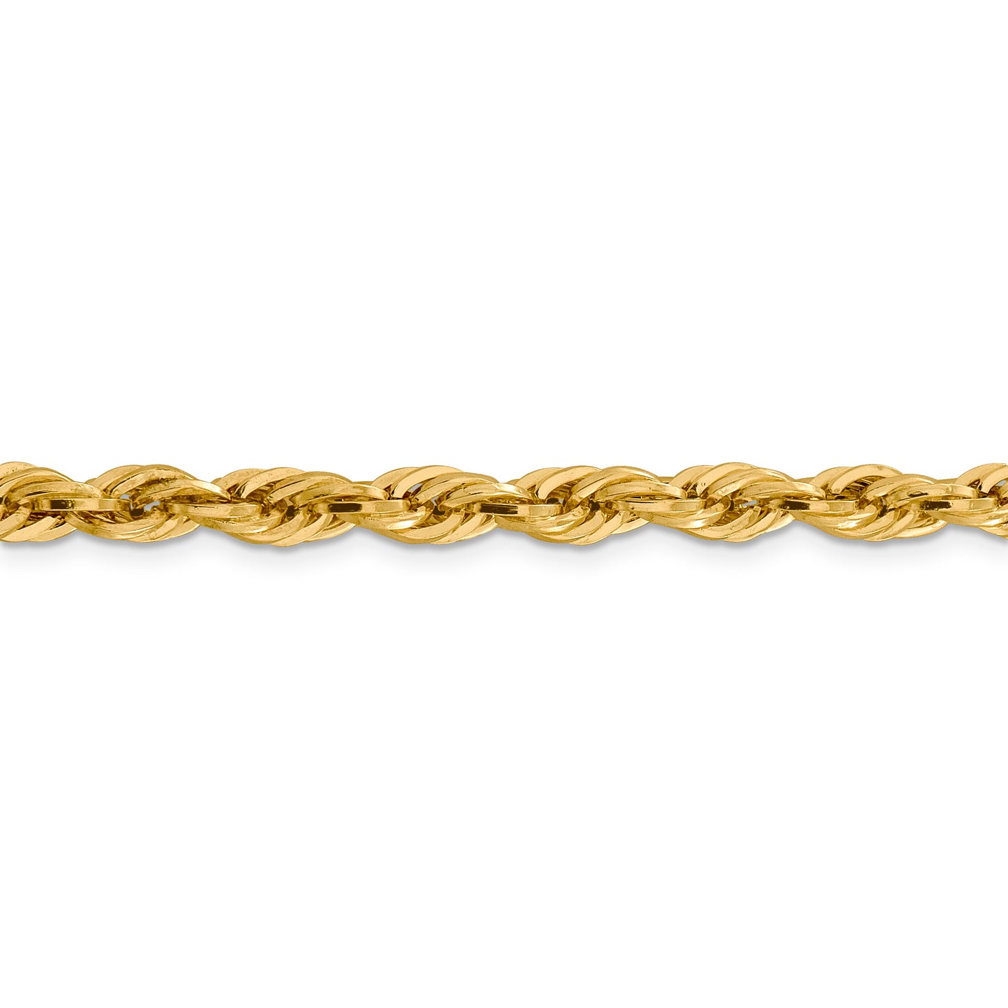 14ky 5.4mm Semi-Solid Rope Chain