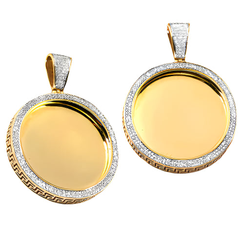 10KY 0.60CTW MICROPAVE DIAMOND MEMORY PENDANT