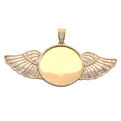 10KY 9.85CTW DIAMOND ROUND SHAPE MEMORY PENDANT