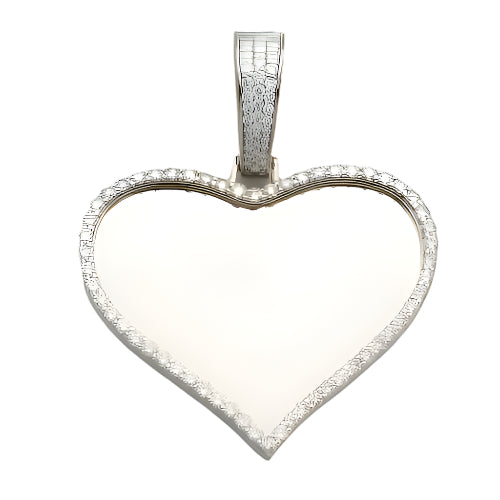 10KW 1.35CTW DIAMOND HEART MEMORY PENDANT