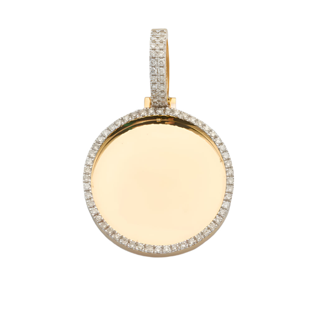 14KY 0.60CTW DIAMOND ROUND MEMORY PENDANT