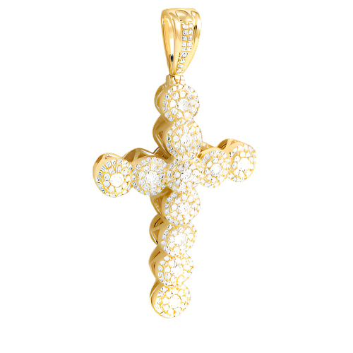 10KY 2.25CTW DIAMOND CLUSTER DESIGN CROSS