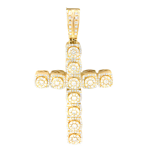 10KY 2.25CTW DIAMOND CLUSTER DESIGN CROSS