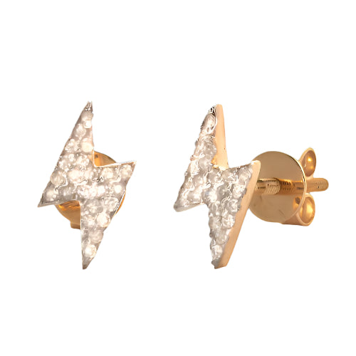 10KY 0.20CTW MICROPAVE DIAMOND LIGHTING BOLT