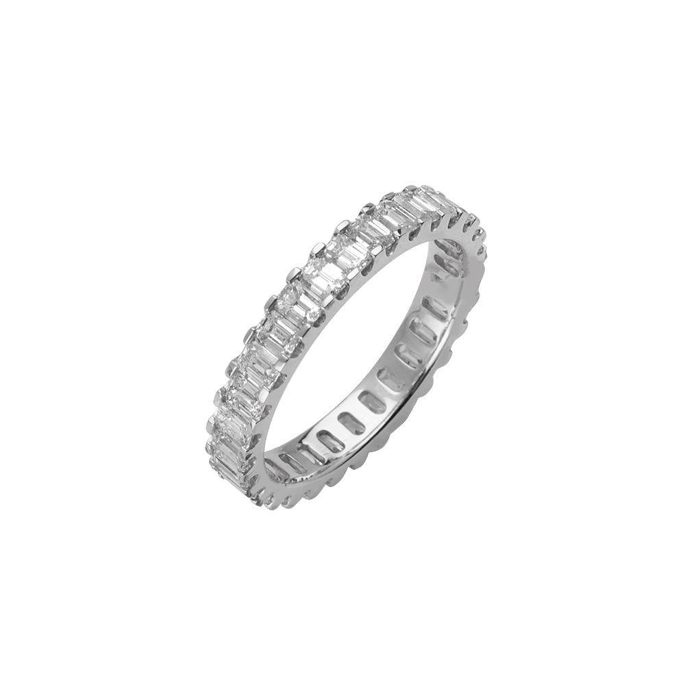 14KW 2.37CTW EMERALD DIAMOND ETERNITY BAND