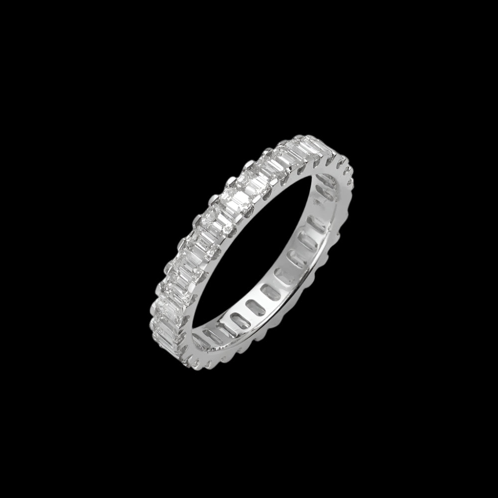 14KW 2.31CTW EMERALD DIAMOND ETERNITY BAND