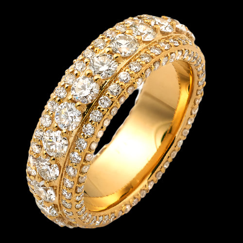 14KY 3.37CTW DIAMOND ETERNITY BAND - SIZE 8