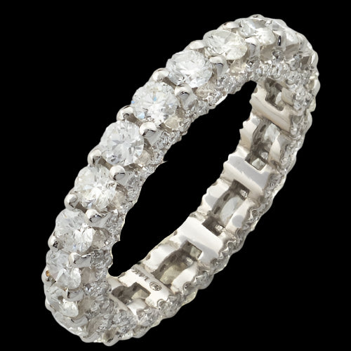 14KW 2.10CTW DIAMOND MACHINE SET ETERNITY BAND