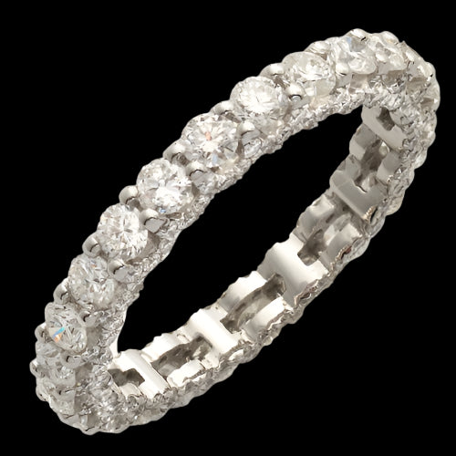 14KW 2.05CTW DIAMOND MACHINE SET ETERNITY BAND