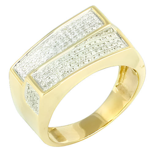 10KY 0.50CTW DIAMOND FANCY MENS RING