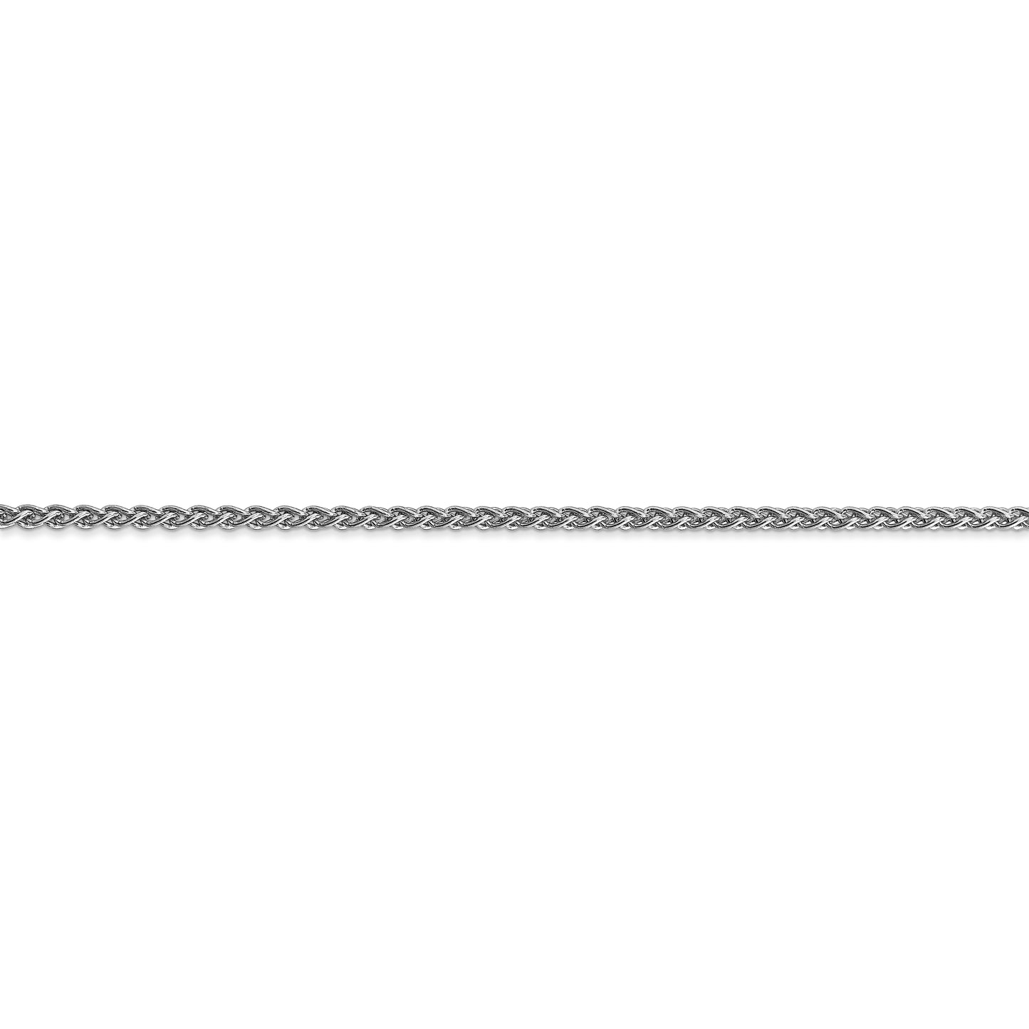 14k WG 2.1mm Spiga Chain