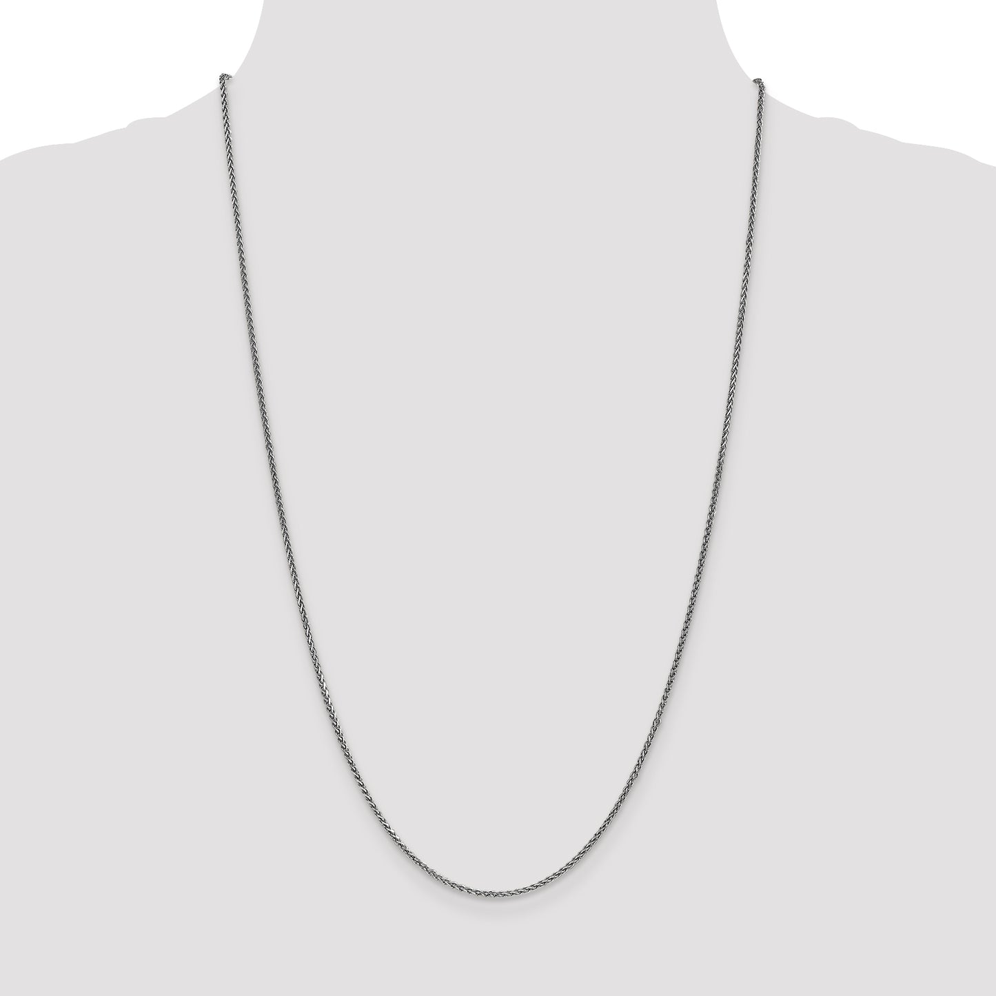 14k WG 1.7mm D/C Spiga Chain