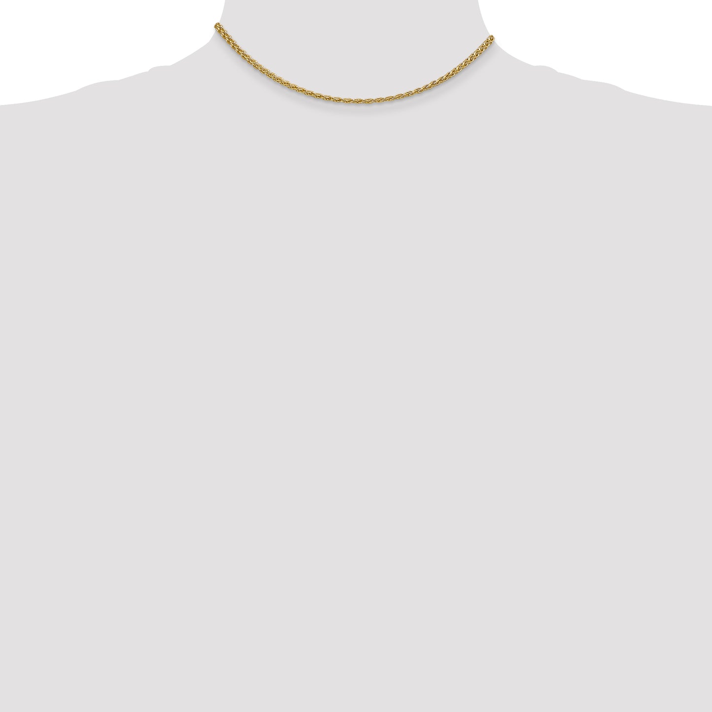 14k 2.1mm Spiga Chain