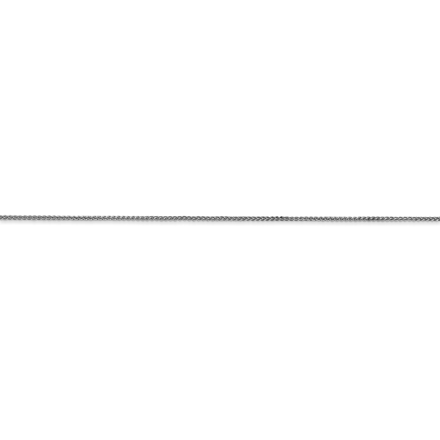 14k WG .85mm Spiga with Spring Ring Clasp Chain