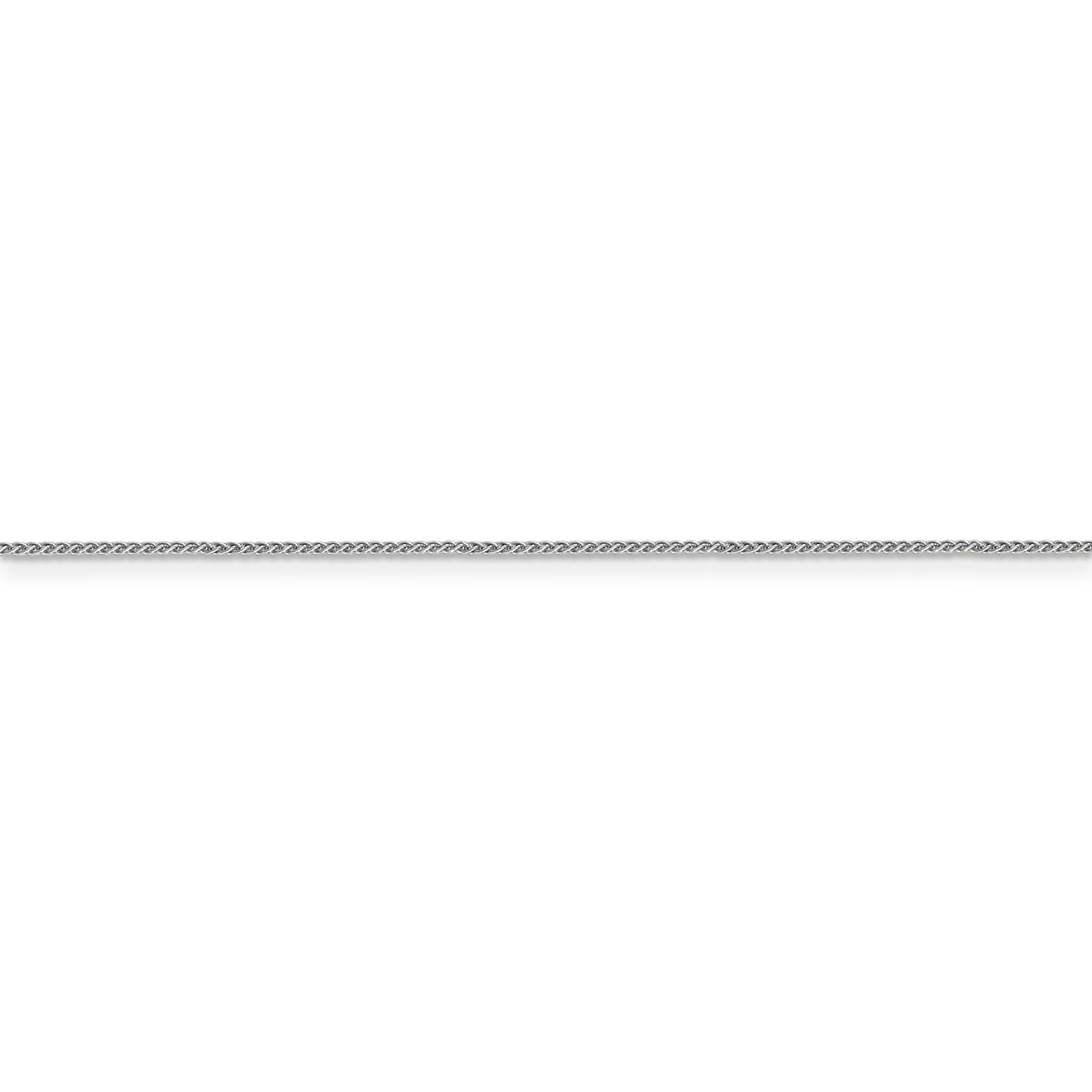 14k WG .85mm Spiga with Lobster Clasp Chain