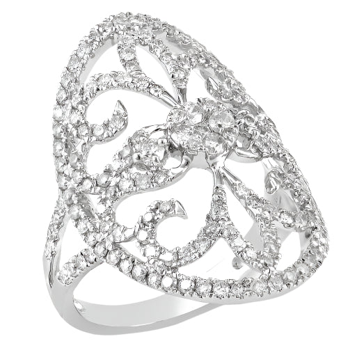 14KW 1.50CTW DIAMOND DESIGNER RING