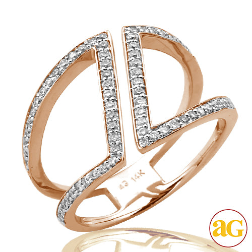 14KR 0.50CTW DIAMOND DESIGNER RING