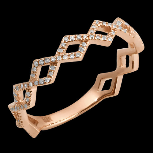 14KR 0.25CTW STACKABLE DIAMOND BAND