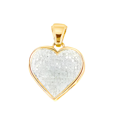 10KY 0.33CTW INVERTED HEART PENDANT