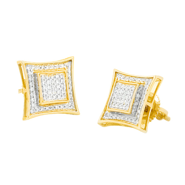 10KY 0.25CTW DIAMOND KITE EARRINGS