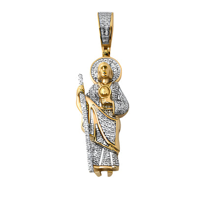 10KY 0.25CTW DIAMOND ST. JUDE PENDANT