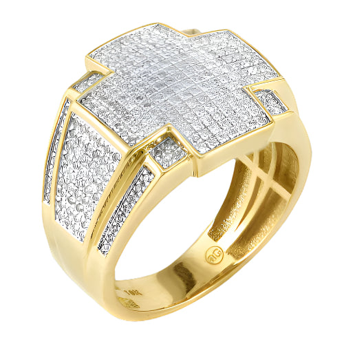 10KY 1.15CTW DIAMOND MENS RING
