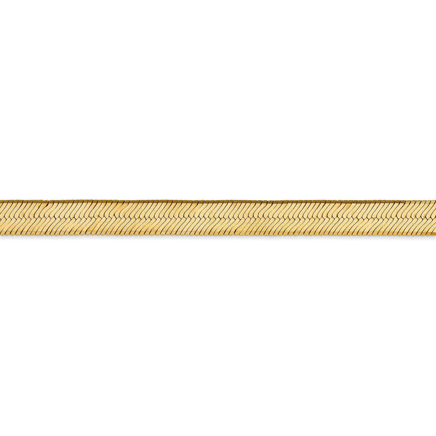 14k 6.5mm Silky Herringbone Chain