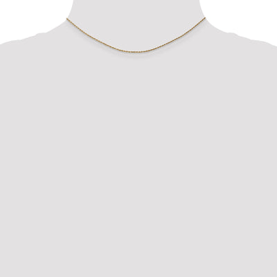14k 1.15mm D/C Machine-made Rope Chain