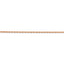 14k Rose Gold 1.50mm D/C Rope with Lobster Clasp Chain