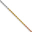 14k Tri-Color 1.5mm D/C Rope Chain