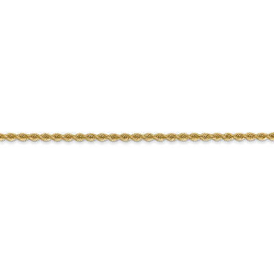 14k 2mm Regular Rope Chain