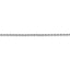 14k White Gold 2mm D/C Rope with Lobster Clasp Chain