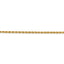 14k 2.25mm D/C Rope with Lobster Clasp Chain