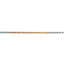 14k Tri-Color 2.5mm D/C Rope Chain