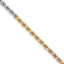 14k Tri-Color 2.5mm D/C Rope Chain