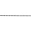 14k White Gold 2.25mm D/C Rope with Lobster Clasp Chain