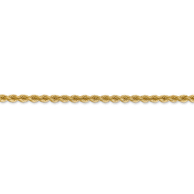 14K 2.75mm Regular Rope Chain