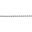 14k White Gold 3mm D/C Rope with Lobster Clasp Chain