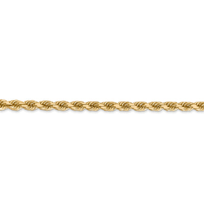 14k 4mm D/C Rope with Lobster Clasp Chain