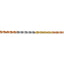 14k Tri-Color 4mm D/C Rope Chain