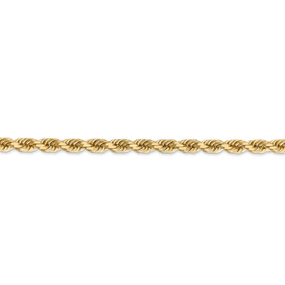 14k 4.5mm D/C Rope with Lobster Clasp Chain