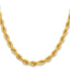 14K 6.5mm  D/C Rope with Fancy Lobster Clasp Chain
