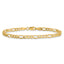 10k 3.5mm Semi-Solid Figaro Chain