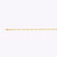 10K 2.5MM YELLOW GOLD HOLLOW FIGARO 18" CHAIN NECKLACE (AVAILABLE IN LENGTHS 7" - 30")