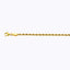18K 2.5MM YELLOW GOLD SOLID DC ROPE 30" CHAIN NECKLACE (AVAILABLE IN LENGTHS 7" - 30")