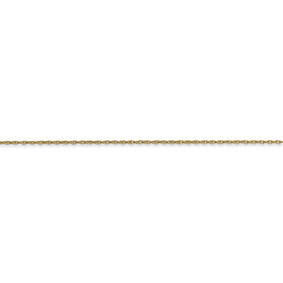 10k .5mm Carded Cable Rope Chain