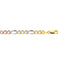 14K 5MM TRICOLOR GOLD HOLLOW FIGARO 20" CHAIN NECKLACE (AVAILABLE IN LENGTHS 7" - 30")